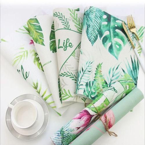 PVC Printed Woven Waterproof Placemat Insulation PadLemon
