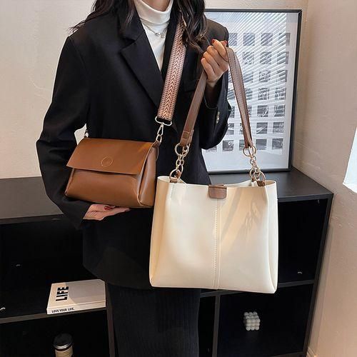 STY 2 In 1 Ladies Handbags Set Women Shoulder Bags Waterproof Tote Bag Crossbody Bag