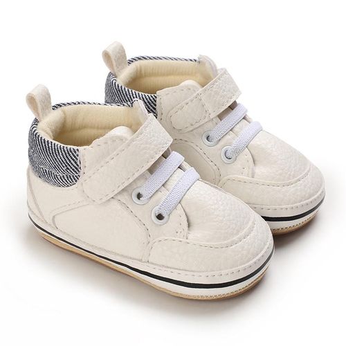 Spring And Autumn Style 0-1 Year Old Male And Female Baby Middle Help White Shoes Soft Rubber Bottom Anti Slip Sneakers Shoes