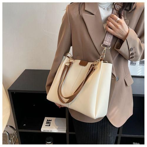 STY 2 In 1 Ladies Handbags Set Women Shoulder Bags Waterproof Tote Bag Crossbody Bag