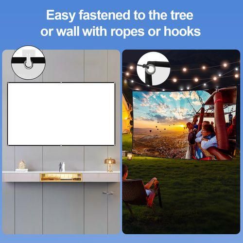 80inch Portable HD Projector Screen 16:9 Projection Screen
