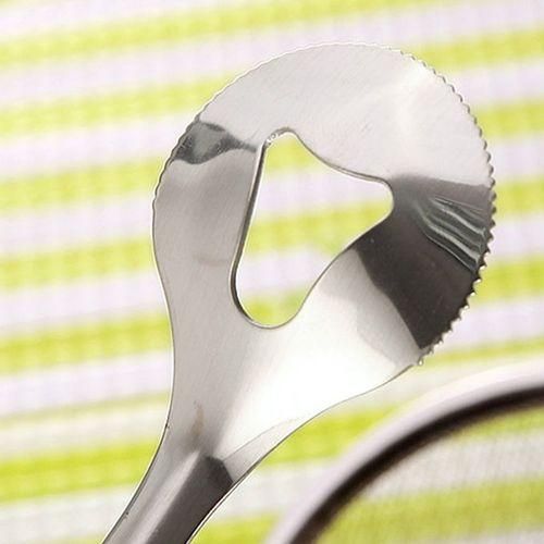 Stainless Steel Fried Food Drain Net Spoon With Clip