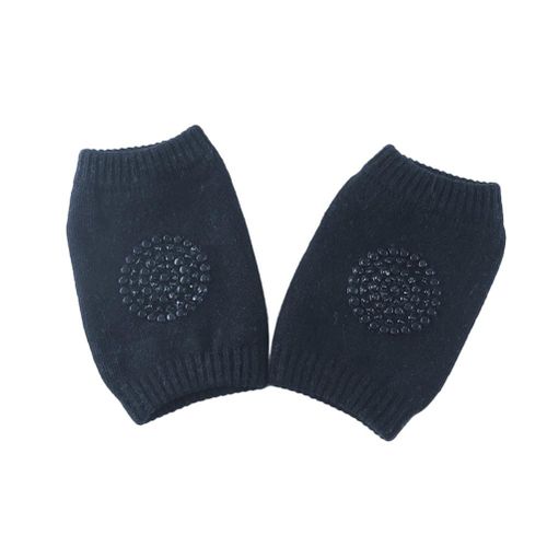 1 Pair Autumn Winter Baby Kneepad Anti-slip Elbow Cushion Safety Crawling Knee Protector Support Pad Infant Toddler Leg Warmer Kneecap,Navy NO5111