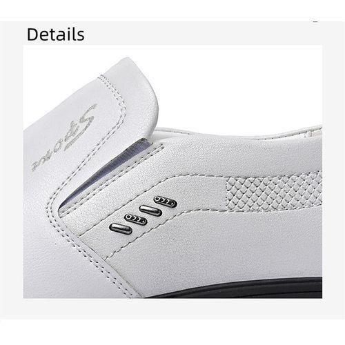 Men's Casual Oxfords Pu Leather Loafers Brogues Shoes Wedding Gentle White