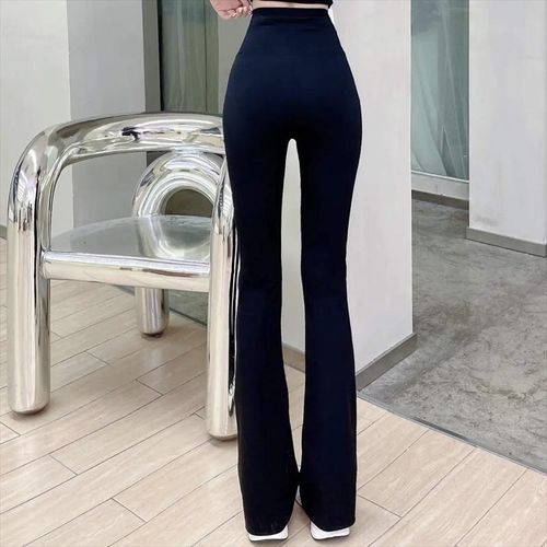 Kaka Same Style Micro Ra Shark Cross Waist, Abdominal, Hip Lift Yoga Pants, Sports Outwear, Wide Leg