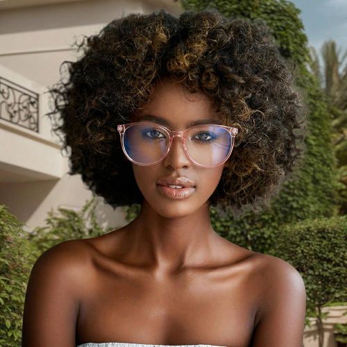 Anti Blue Light Computer Glasses For Anti Eyestrain UV400 Blue Light - Pink