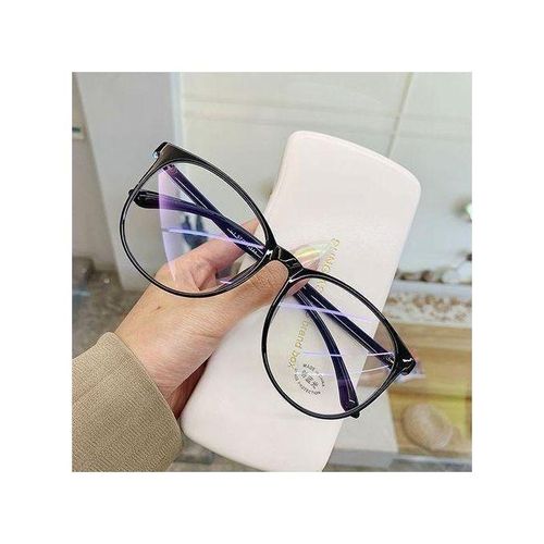Anti Blue Light Glasses Rectangle Radiation Proof Computer Glasses - Black