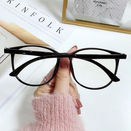 Anti Blue Light Glasses Rectangle Radiation Proof Computer Glasses - Black