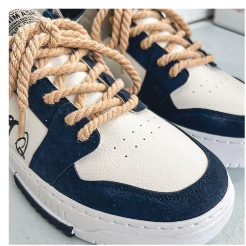 Men'S  Casual Lace-Up Sneakers- Multicolor