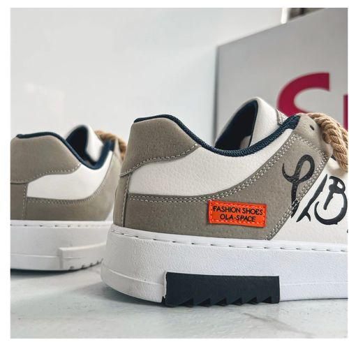 Men'S  Casual Lace-Up Sneakers- Multicolor