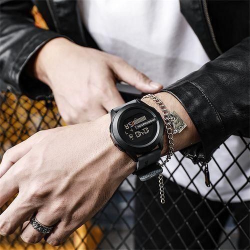 Digital Lightweight Waterproof Luminous LED Outdoor Sports Watch - Black
