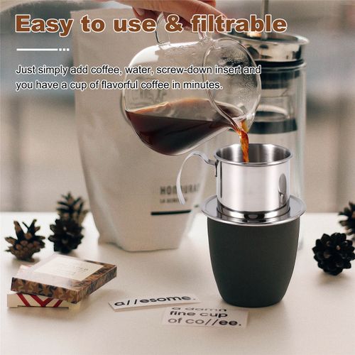 Vietnamese Coffee Filter Portable Coffee Press Maker Reusabl