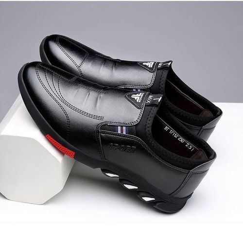 Men's Leather Shoes Soft Leather Sole - Black