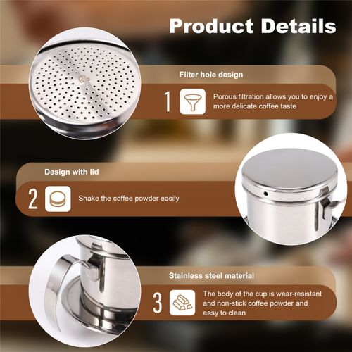 Vietnamese Coffee Filter Portable Coffee Press Maker Reusabl