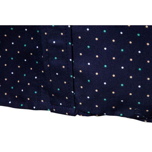 Men's printed long-sleeved shirt-Dots