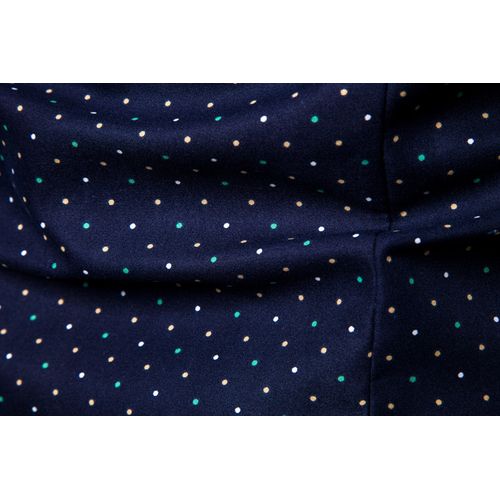 Men's printed long-sleeved shirt-Dots