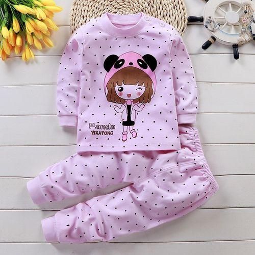 2pcs Baby Pajamas Unisex Kids Clothing Sets