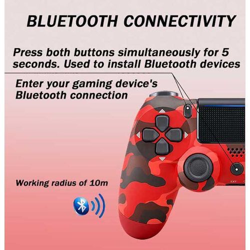 Bluetooth PS4 Gamepad, Low Latency Gamepad
