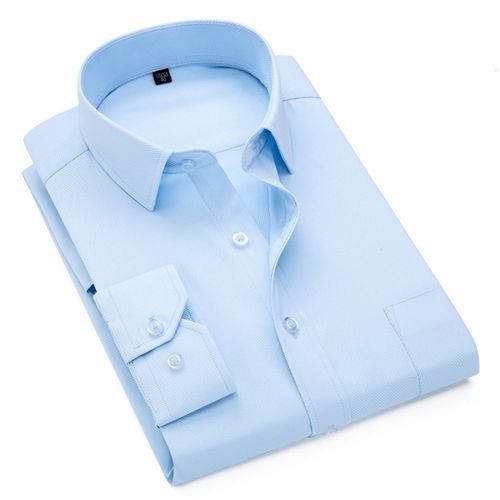 Mens Official Shirts Cotton Long Sleeve 3 Pieces - Multcolor-white-blue-pink