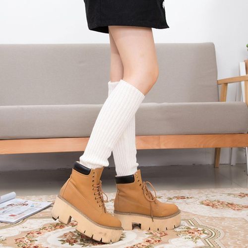 's   Leg Warmer Crochet Leggings Dance Boot Socks White