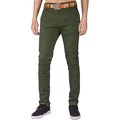 3 in 1 Men's Stretcher Khaki Trousers - Multicolour