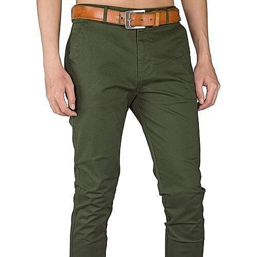 3 in 1 Men's Stretcher Khaki Trousers - Multicolour
