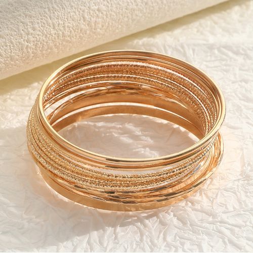 General Women's Bracelets - 14 Pieces - Gold