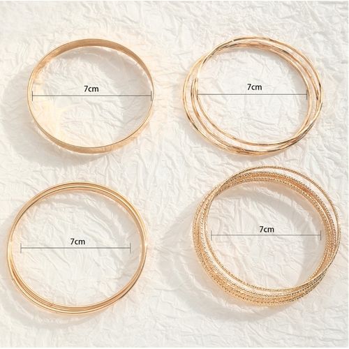 General Women's Bracelets - 14 Pieces - Gold