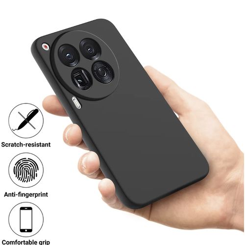 Tecno Camon 30  And Camon 30 Pro Luxury Soft Rubber Liquid Silicone Skin Touch Feel Cover Case Black