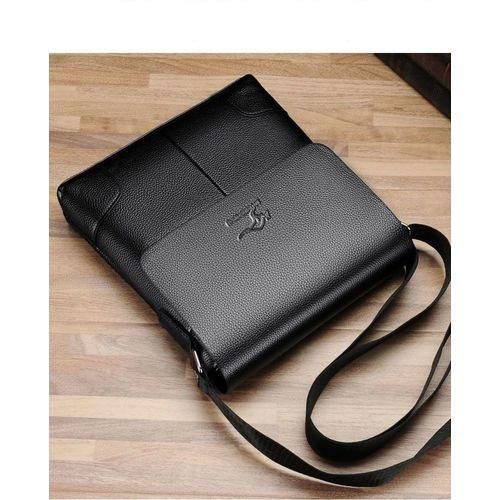 5in1 Men's Business Briefcase, Crossbody Handbag, Shoulder Bag, Hanging Bag - Black
