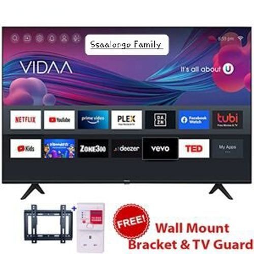 Hisense 32" Inch Frameless Flat Screen Digital TV Series + Free Wall Mount + Free TVG- Black