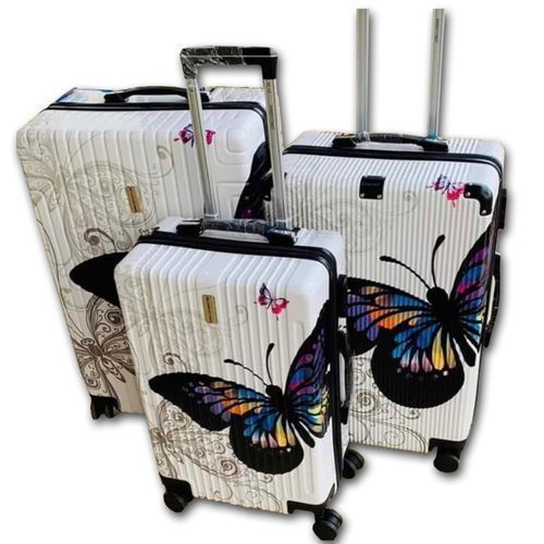 Waterproof Plastic Butterfly Travel  Bag - White