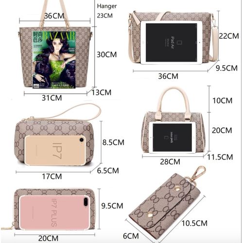 6pcs Women's Shoulder Bag Crossbody Bags