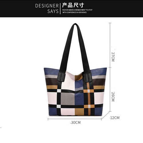 Fashion Oxford Shoulder Bag - Multicolor