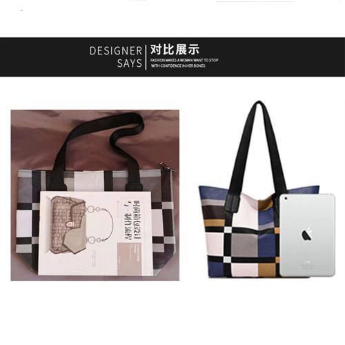 Fashion Oxford Shoulder Bag - Multicolor