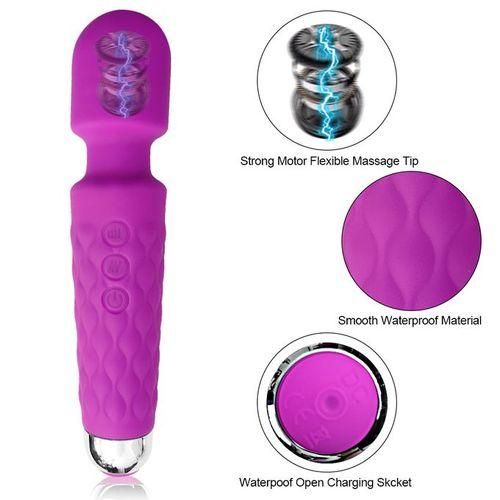 20 Mode Powerful Rechargeable Magic Wand Vibrator