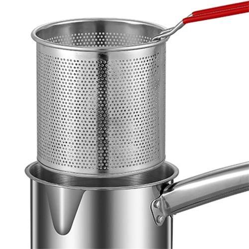 Deep Fryer Pot,Small Fryer Pot,Multipurpose Stainless Steel