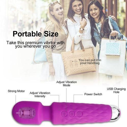 20 Mode Powerful Rechargeable Magic Wand Vibrator