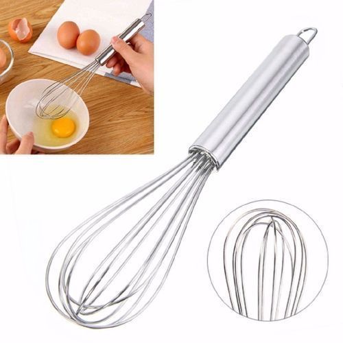 Other Whisker- Stainless Steel Egg Beater - Silver
