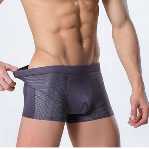 4pcs Men's Boxers Brief Ice Mesh Breathable Underwear - Multi Color