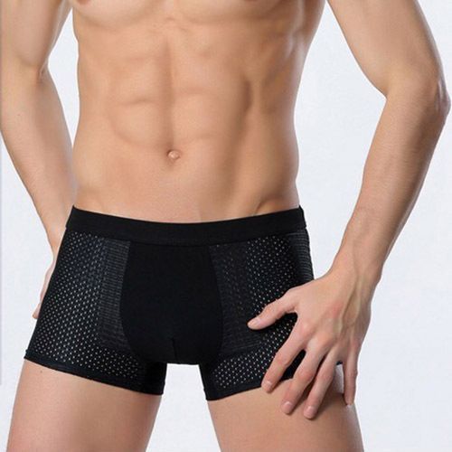 4pcs Men's Boxers Brief Ice Mesh Breathable Underwear - Multi Color