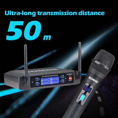 BOMGE 4-Channel Dynamic Wireless Microphone System