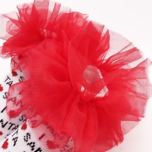 Cute Socks For Baby Girls Santa Letters Pattern Infant Socks