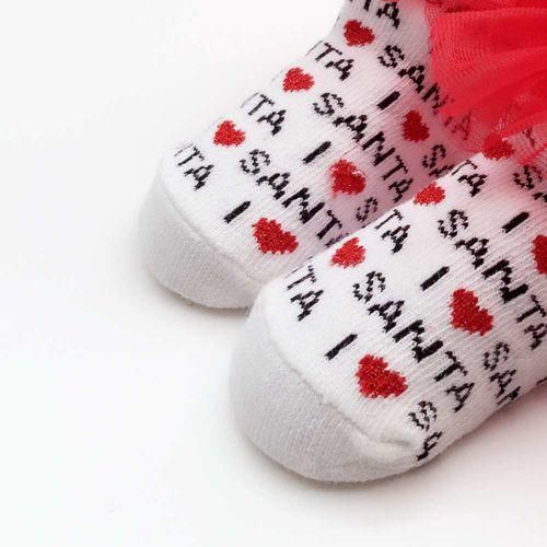Cute Socks For Baby Girls Santa Letters Pattern Infant Socks