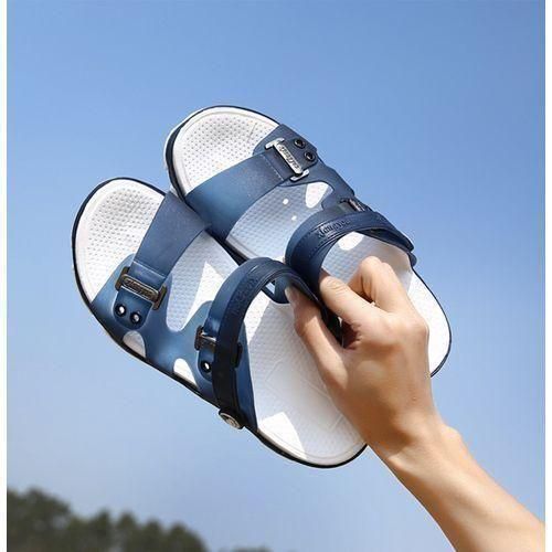 Men's Outdoor Breathable Slippers Casual Men's Sandals Beach Shoes - Blue