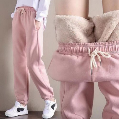 Warm Casual ,  Winter Fleece  Jogger Pant,Ladies  L