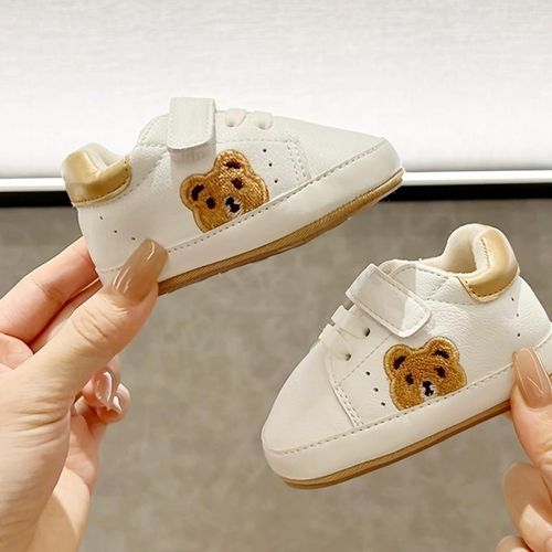 Spring And Autumn Baby Shoes For Men And Women Fashionable Little White Shoes Soft Rubber Soles Anti Slip Wear Resistant Comfortable Walking Shoes