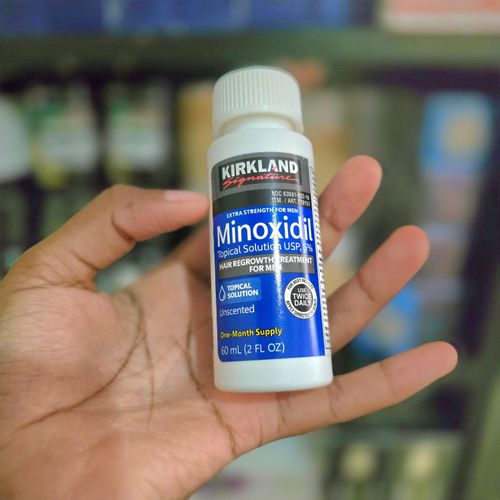 Kirkland Minoxidil 5% Extra Strength Hair Regrowth 1 Month + Dropper - White