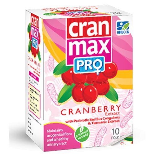 Cranmax Pro Sachets 10's (Cranberry Extract With Probiotics)-Multicolour