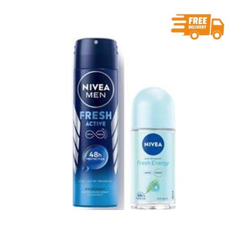 NIVEA FRESH BUNDLE ( SPRAY 150ML + ROLL ON 50ML)